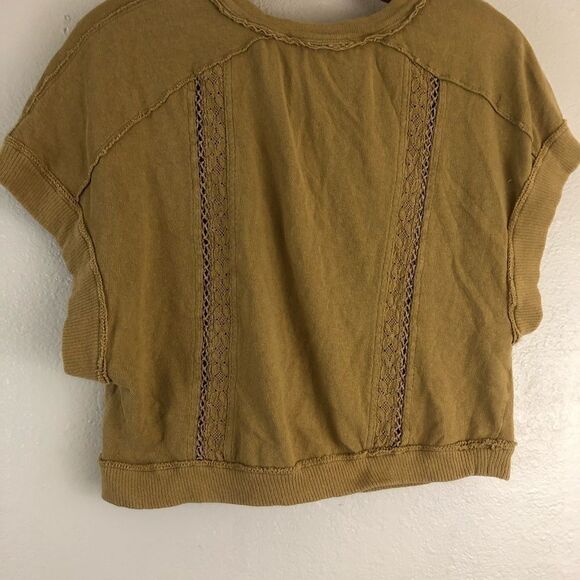 We the free Roxy Tee Golden Palm over size sleeveless top size XS - Picture 5 of 6